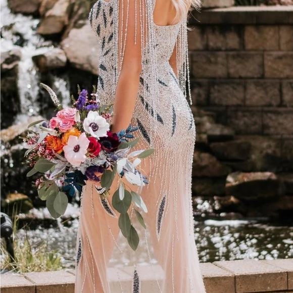 Jovani Beaded Prom Dress size 8 - Picture 2 of 9